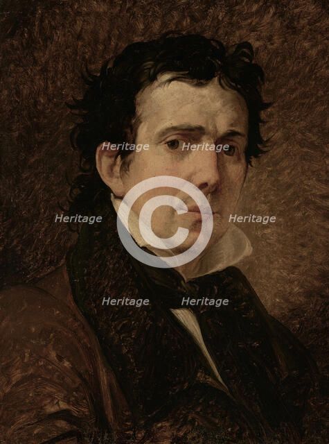 Portrait of sculptor Pompeo Marchesi (1789-1858), 1830. Creator: Hayez, Francesco (1791-1882).