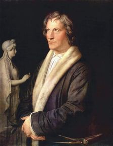 Portrait of Sculptor Thorwaldsen, 1820. Creator: Karl Joseph Begas