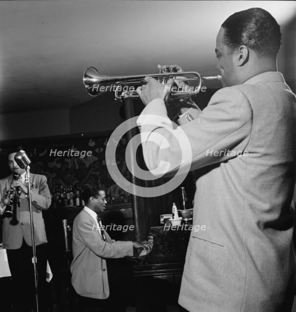 Portrait of (Scoville) Toby Browne, Kenny Kersey, and Buck Clayton, Café Society (Downtown), NY,1947 Creator: William Paul Gottlieb.