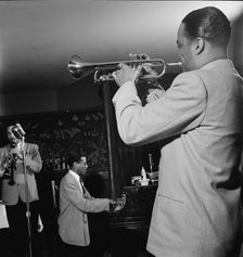 Portrait of (Scoville) Toby Browne, Kenny Kersey, and Buck Clayton, Café Society (Downtown), NY,1947 Creator: William Paul Gottlieb