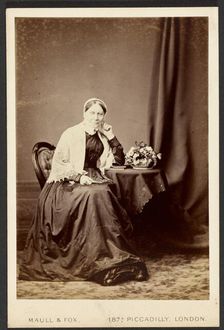 Portrait of seated woman, about 1879-1885. Creator: Maull & Fox
