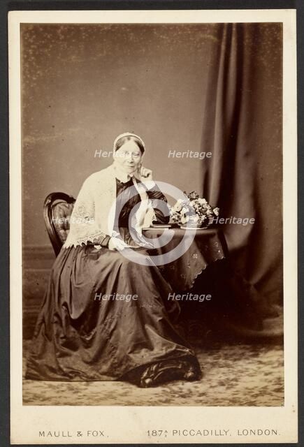 Portrait of seated woman, about 1879-1885. Creator: Maull & Fox.