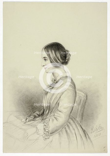 Portrait of Selina (Quin) Markham, 1850. Creator: Elizabeth Murray.