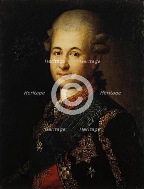 Portrait of Semion Zorich, 1795. Creator: Unknown.