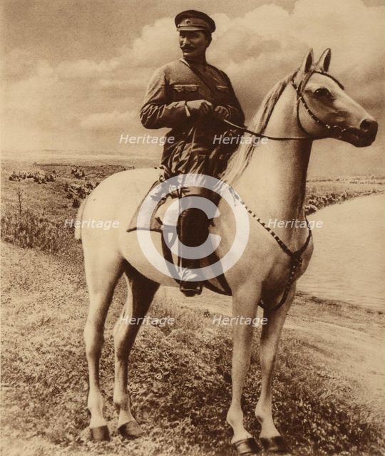 Portrait of Semyon Mikhailovich Budyonny (1883-1973). Creator: Anonymous.