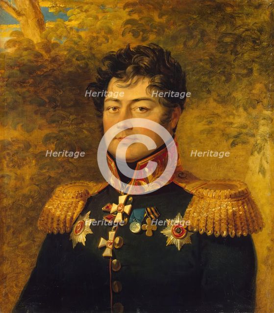 Portrait of Semyon D. Panchulidzev (1767-1817) (2nd), 1823. Creators: George Dawe, Workshop of George Dawe.