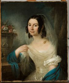 Portrait of Senator Chadzynski's Wife, c1838. Creator: Franciszek Ksawery Lampi