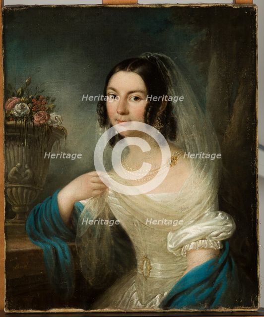 Portrait of Senator Chadzynski's Wife, c1838. Creator: Franciszek Ksawery Lampi.