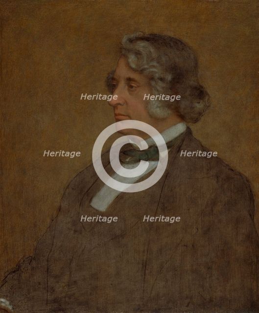 Portrait of Senator Charles Sumner, 1874. Creator: William Page.