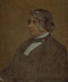 Portrait of Senator Charles Sumner, 1874. Creator: William Page