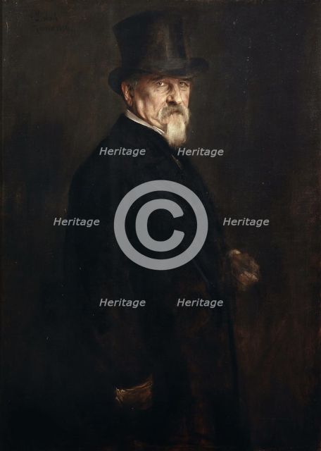 Portrait of Senator Giovanni Morelli, 1886. Creator: Lenbach, Franz, von (1836-1904).