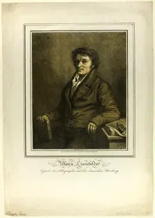 Portrait of Senefelder, 1818. Creator: Lorenzo Quaglio II