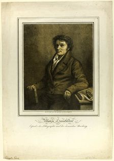Portrait of Senefelder, 1818. Creator: Lorenzo Quaglio II