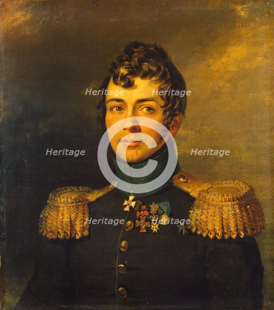Portrait of Sergey N. Ushakov (1776-1814) (2nd), 1822. Creator: Workshop of George Dawe.