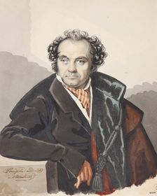 Portrait of Sergey Dmitryevich Lvov (1781-1857), 1820s. Creator: Hampeln, Carl, von (1794-after 1880)