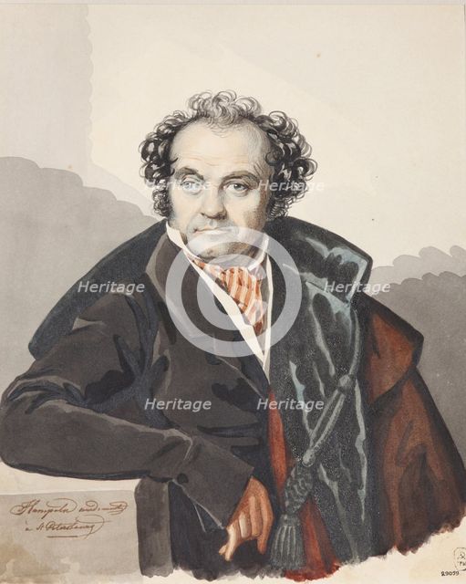 Portrait of Sergey Dmitryevich Lvov (1781-1857), 1820s. Creator: Hampeln, Carl, von (1794-after 1880).