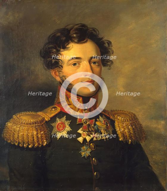 Portrait of Sergey F. Zheltukhin (1776-1833), 1822. Creator: Workshop of George Dawe.