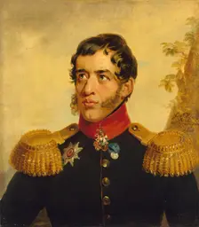 Portrait of Sergey G. Volkonsky (1788-1865), 1823. Creator: George Dawe
