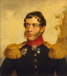 Portrait of Sergey G. Volkonsky (1788-1865), 1823. Creator: George Dawe