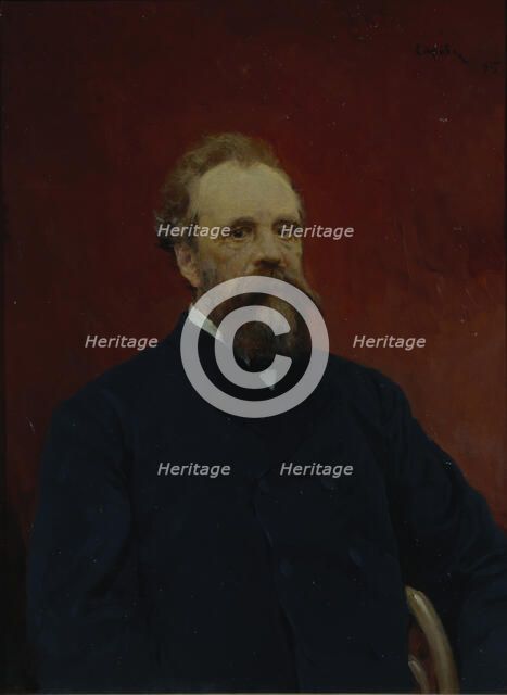 Portrait of Sergei Mikhailovich Tretyakov (1834-1892), 1895. Artist: Serov, Valentin Alexandrovich (1865-1911)