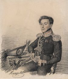 Portrait of Sergei Alexandrovich Kokoshkin (1795-1861), 1820. Creator: Hampeln, Carl, von (1794-after 1880)