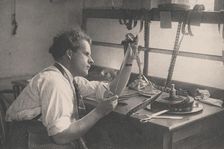 Portrait of Sergei Eisenstein (1898-1948), 1925. Creator: Debabov, Dmitry Georgievich (1899-1949)