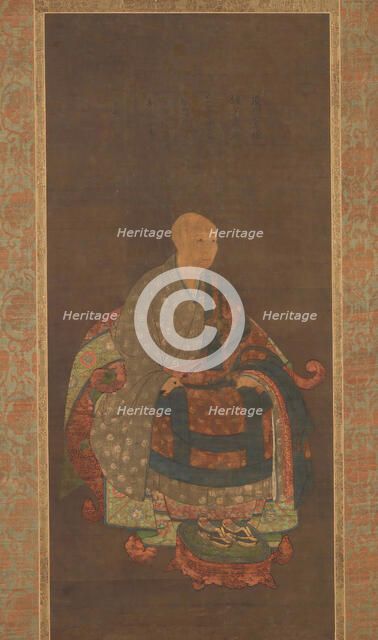 Portrait of Shun'oku Myoha, ca. 1383. Creator: Unknown.