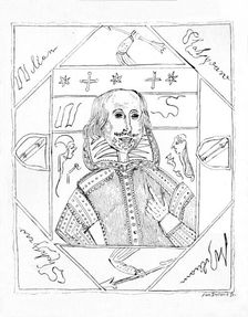 Portrait of Shakespeare 1790s, (1910). Artist: William Henry Ireland