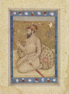 Portrait of Shah Jahan, Mughal School, 1700-1799. Creator: Unknown