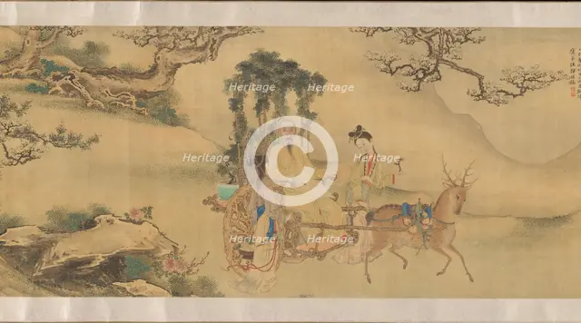 Portrait of Shaoyu in the guise of Liu Ling, ca. 1795. Creator: Unknown.