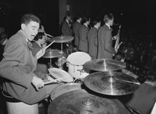 Portrait of Shelly Manne, Bob Cooper, Art Pepper, and Bob Gioga, 1947 or 1948. Creator: William Paul Gottlieb