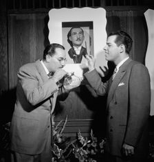 Portrait of Shep Fields and Tex Beneke, Glen Island Casino, New York, N.Y., May 16, 1947. Creator: William Paul Gottlieb