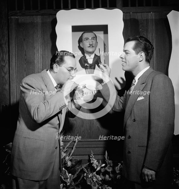 Portrait of Shep Fields and Tex Beneke, Glen Island Casino, New York, N.Y., May 16, 1947. Creator: William Paul Gottlieb.