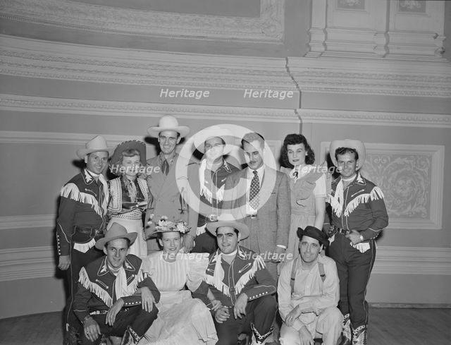 Portrait of Shorty Warren, Rosalie Allen, Ernest Tubb, Cy Sweat...Carnegie Hall, N.Y., Sept.1947. Creator: William Paul Gottlieb.