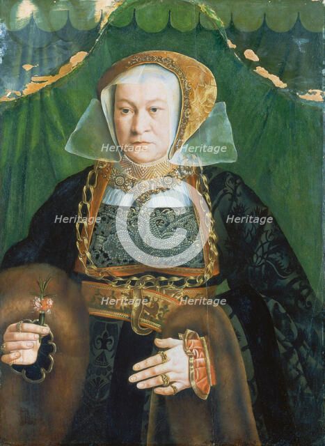 Portrait of Sibylla Kessel, c1540-1545. Creator: Bartholomaeus Bruyn the Elder.
