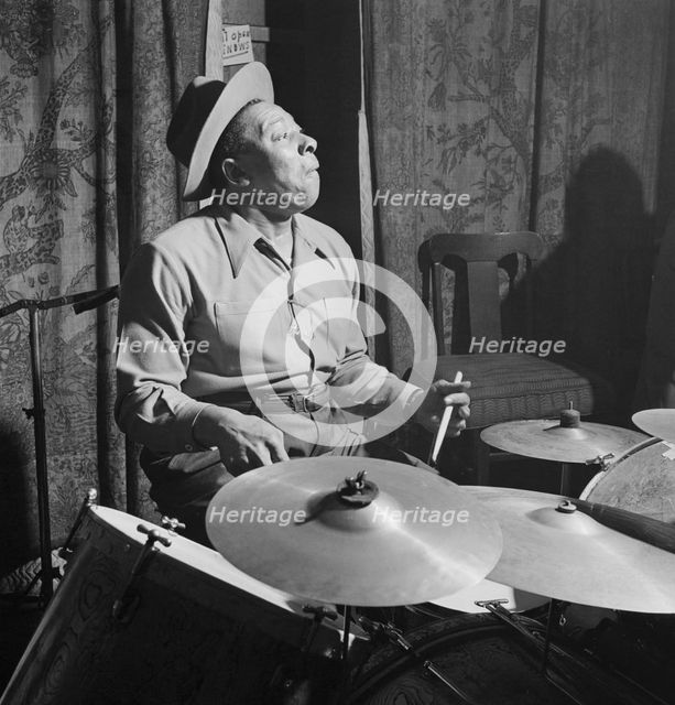 Portrait of Sid Catlett, New York, N.Y., ca. Mar. 1947. Creator: William Paul Gottlieb.