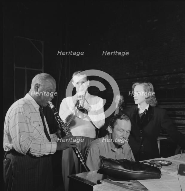 Portrait of Sidney Bechet, 1938. Creator: William Paul Gottlieb.