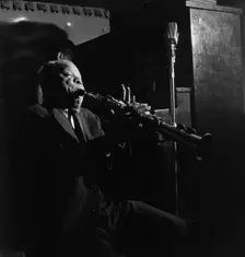 Portrait of Sidney Bechet, Jimmy Ryan's (Club), New York, N.Y., ca. June 1947. Creator: William Paul Gottlieb