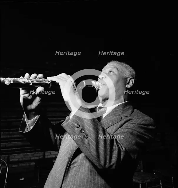 Portrait of Sidney Bechet, New York, N.Y.(?), ca. Nov. 1946. Creator: William Paul Gottlieb.