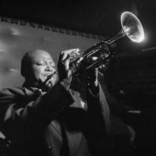 Portrait of Sidney De Paris, Jimmy Ryan's (Club), New York, N.Y., ca. July 1947. Creator: William Paul Gottlieb