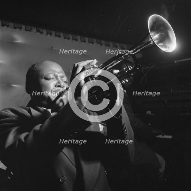 Portrait of Sidney De Paris, Jimmy Ryan's (Club), New York, N.Y., ca. July 1947. Creator: William Paul Gottlieb.