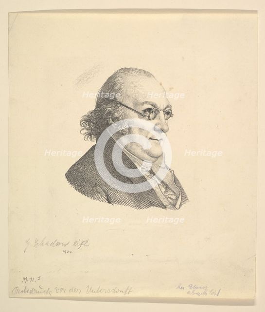 Portrait of Siegmund Wilhelm Wohlbruck (1762-1834).n.d. Creator: Johann Gottfried Schadow.