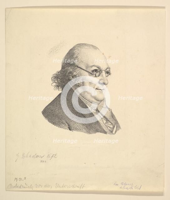 Portrait of Siegmund Wilhelm Wohlbruck (1762-1834).n.d. Creator: Johann Gottfried Schadow.