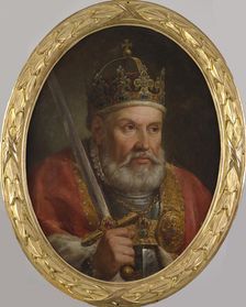 Portrait of Sigismund I of Poland (1467-1548), 1768-1771. Creator: Bacciarelli, Marcello (1731-1818)