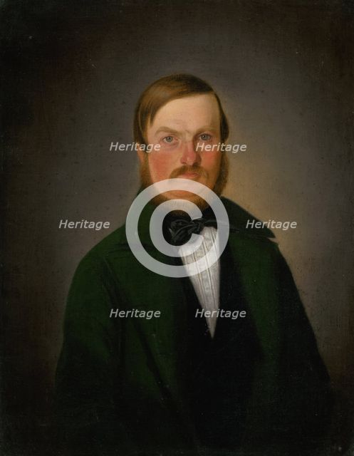 Portrait of Sigismund Tibély, c1849.  Creator: Karol Augustus Tibely.