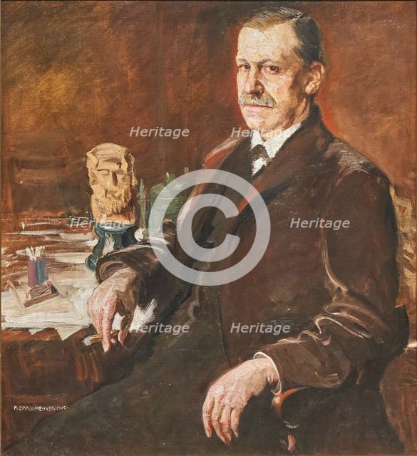Portrait of Sigmund Freud, 1909. Creator: Oppenheimer, Max (1885-1954).