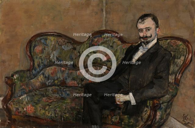 Portrait of Sigurd Bodtker, probably 1902. Creator: Christian Krohg.