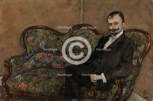 Portrait of Sigurd Bodtker, probably 1902. Creator: Christian Krohg.