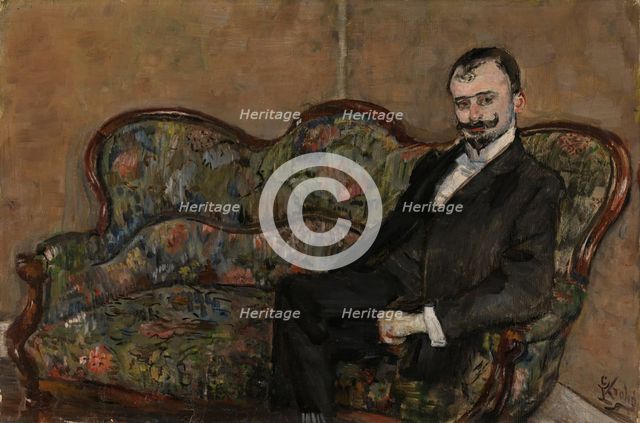 Portrait of Sigurd Bodtker, probably 1902. Creator: Christian Krohg.