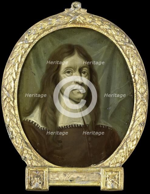 Portrait of Simon Abbes Gabbema, Historian of Friesland in Leeuwarden, 1700-1732. Creator: Arnoud van Halen.